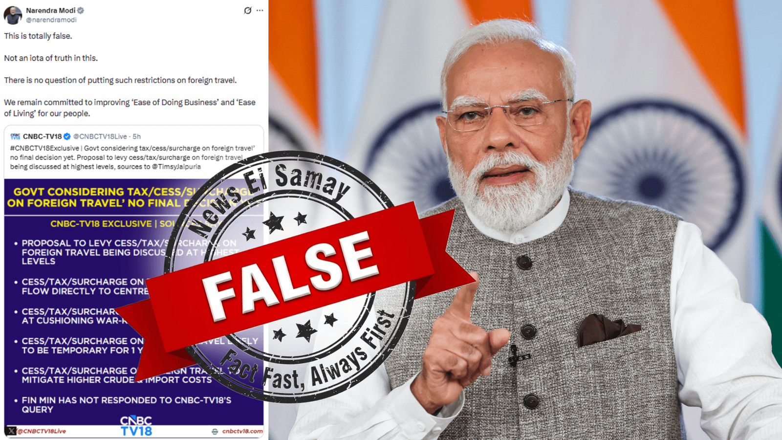 ‘Not an iota of truth’: PM Modi denies ‘foreign travel tax’ amid West Asia crisis concerns, slams misleading report