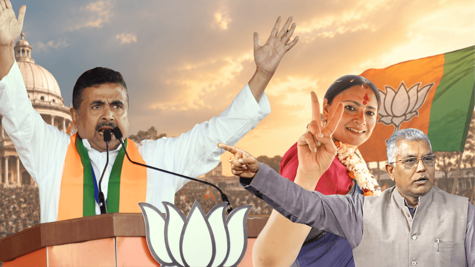 From Dilip Ghosh to Agnimitra Paul: BJP leaders take oath as Bengal ministers, Suvendu Adhikari becomes CM