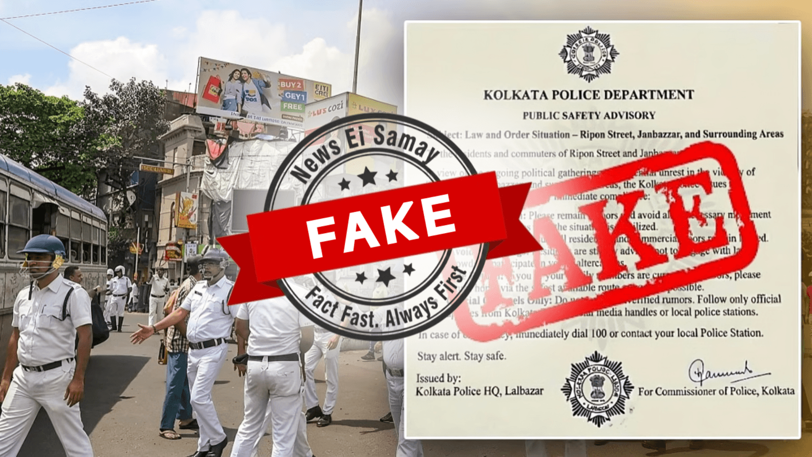 Kolkata Police debunks fake viral alert amid rising post-poll tension in Bengal