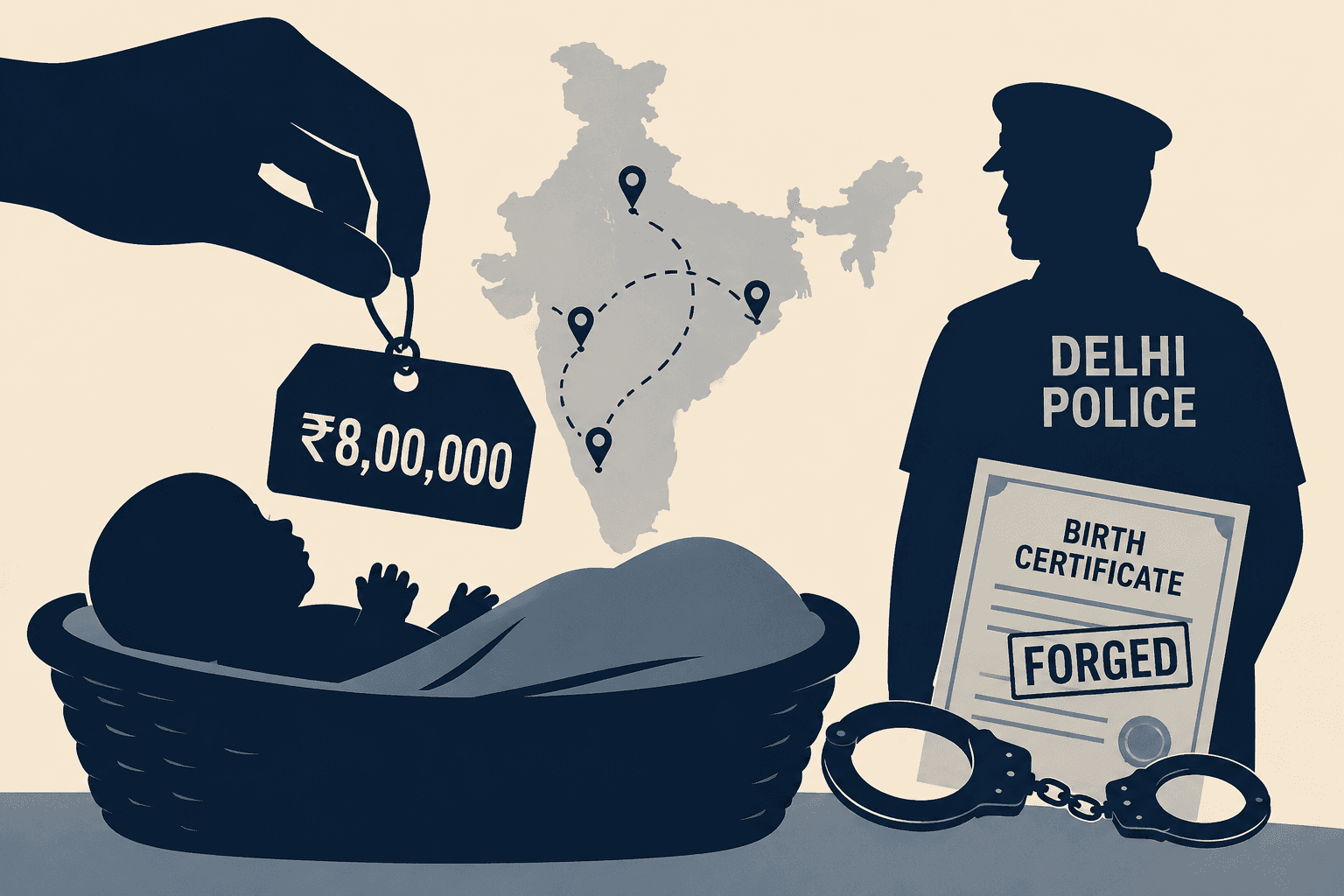 Rs 8 lakh for a newborn? Inside the trafficking network Delhi Police uncovered