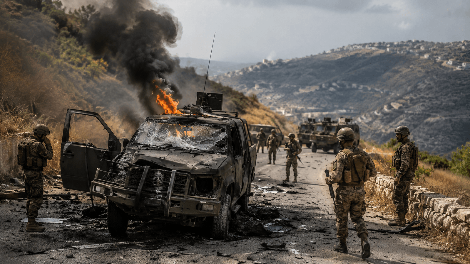 Israel targets vehicle carrying Lebanese soldiers, tensions rise along border