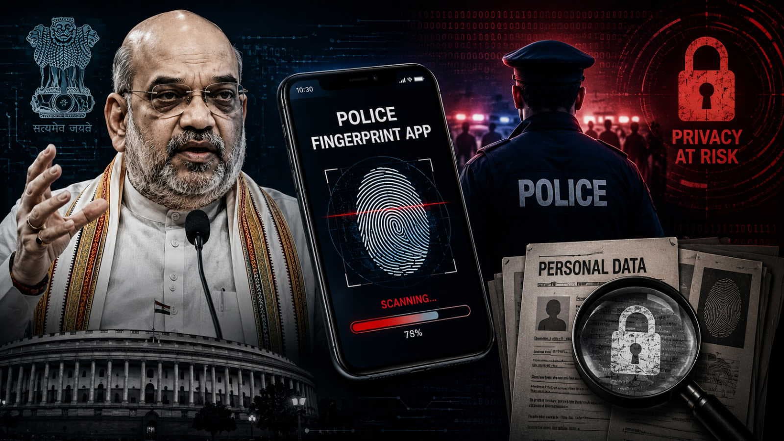 New police fingerprint app launched by Amit Shah raises privacy questions