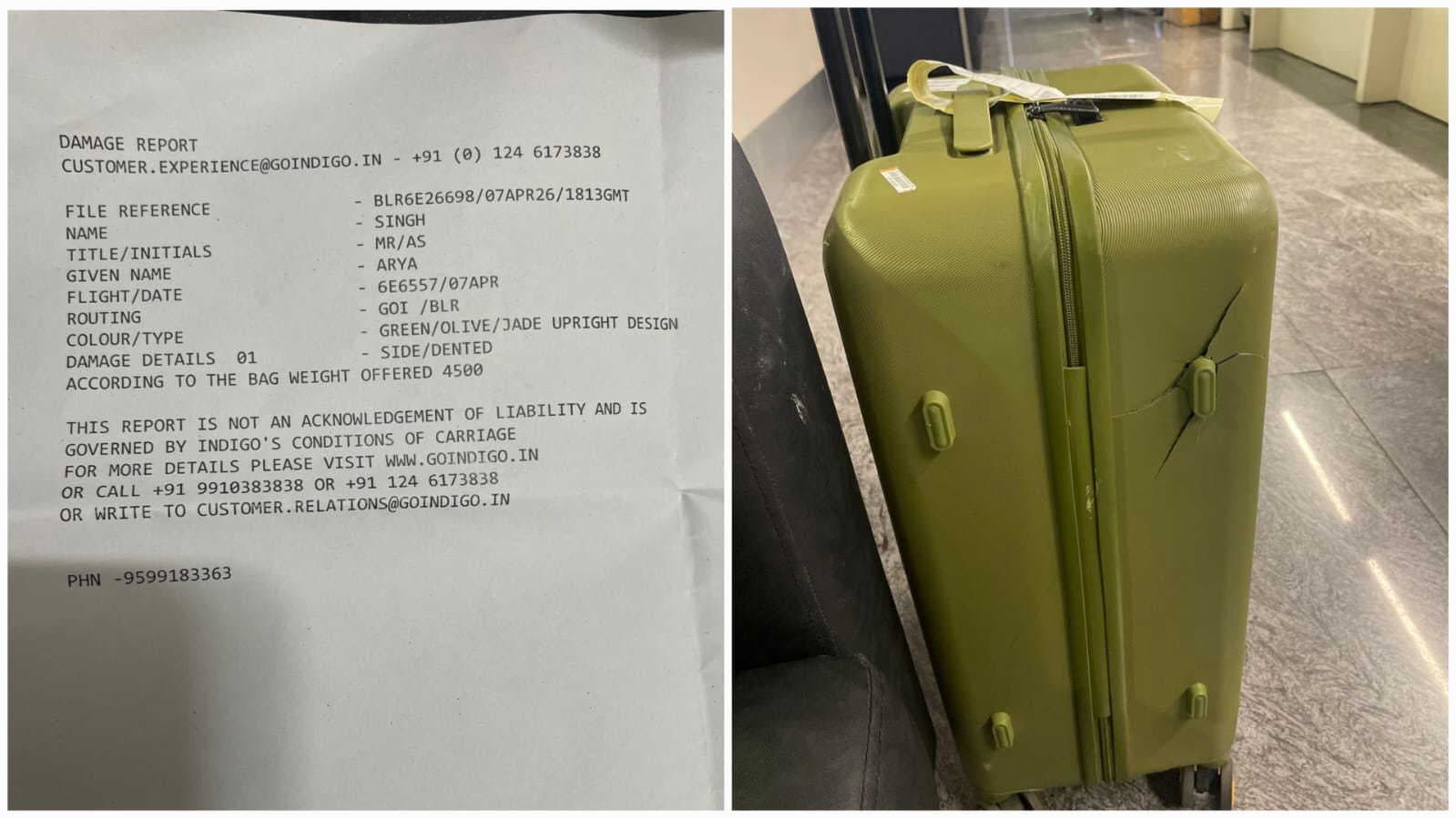 ‘Consumer safety is a joke’: Viral post slams IndiGo’s baggage policy after damaged Mokobara bag