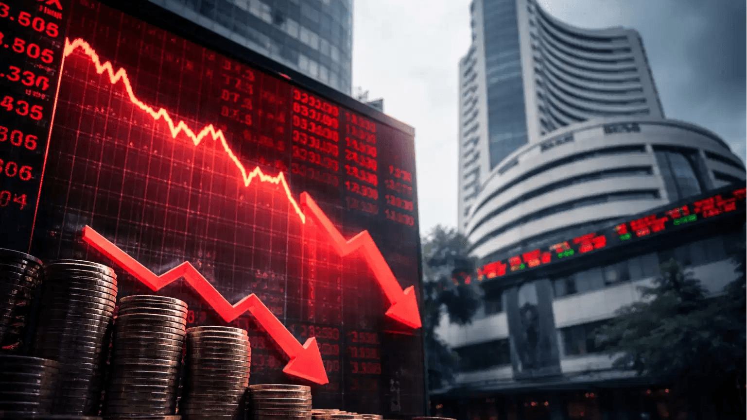 Sensex sinks below 75,000 mark as investor caution triggers sell-off