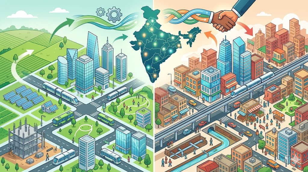 Greenfield vs brownfield projects: Why India needs both new cities and old city upgrades?