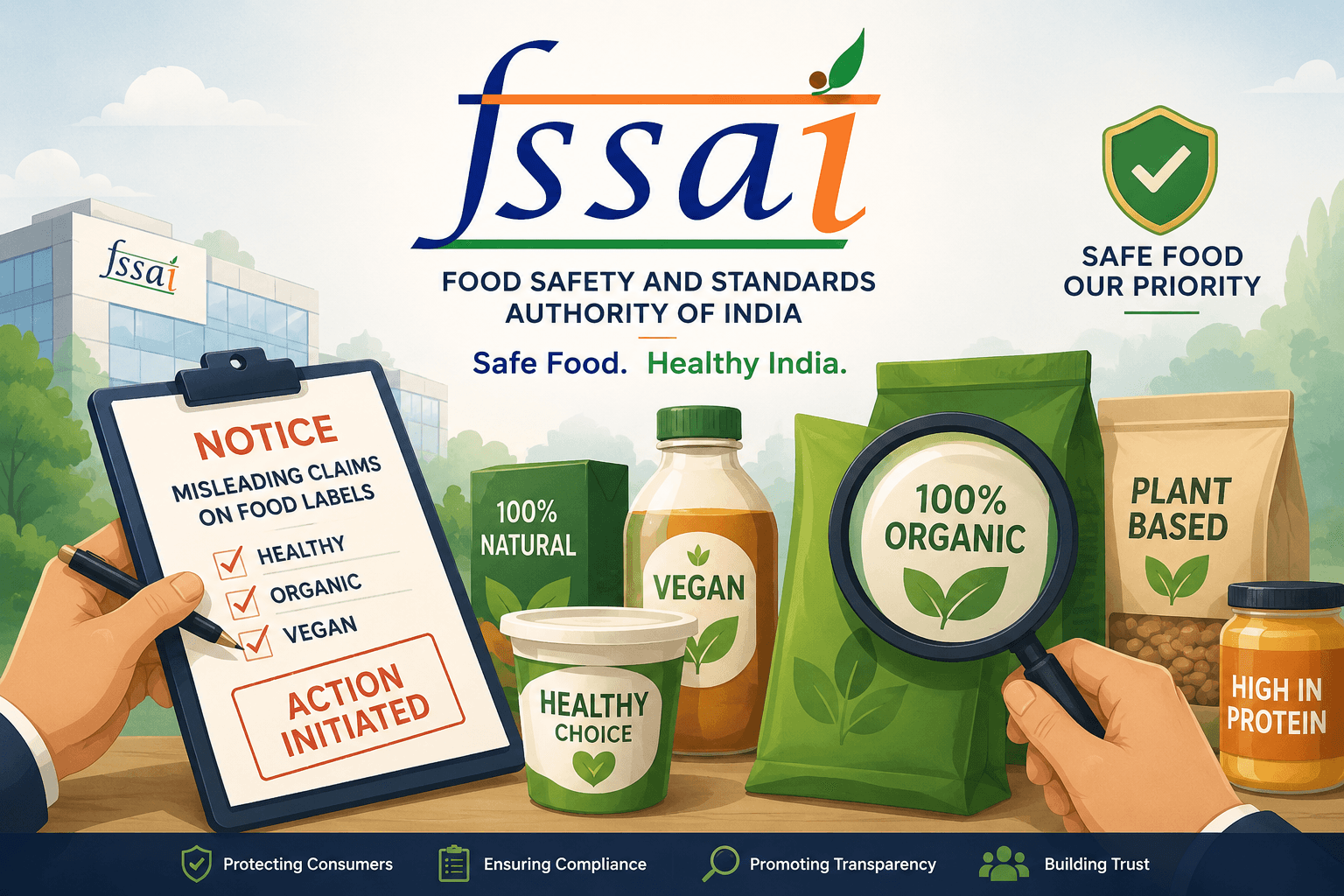 FSSAI cracks down on misleading ‘healthy’ and ‘organic’ food claims, issues notices to multiple brands
