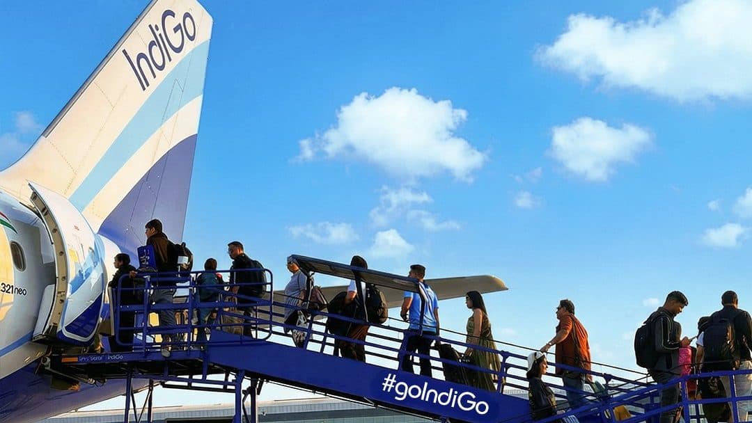 IndiGo Lite fare with no check-in baggage option.