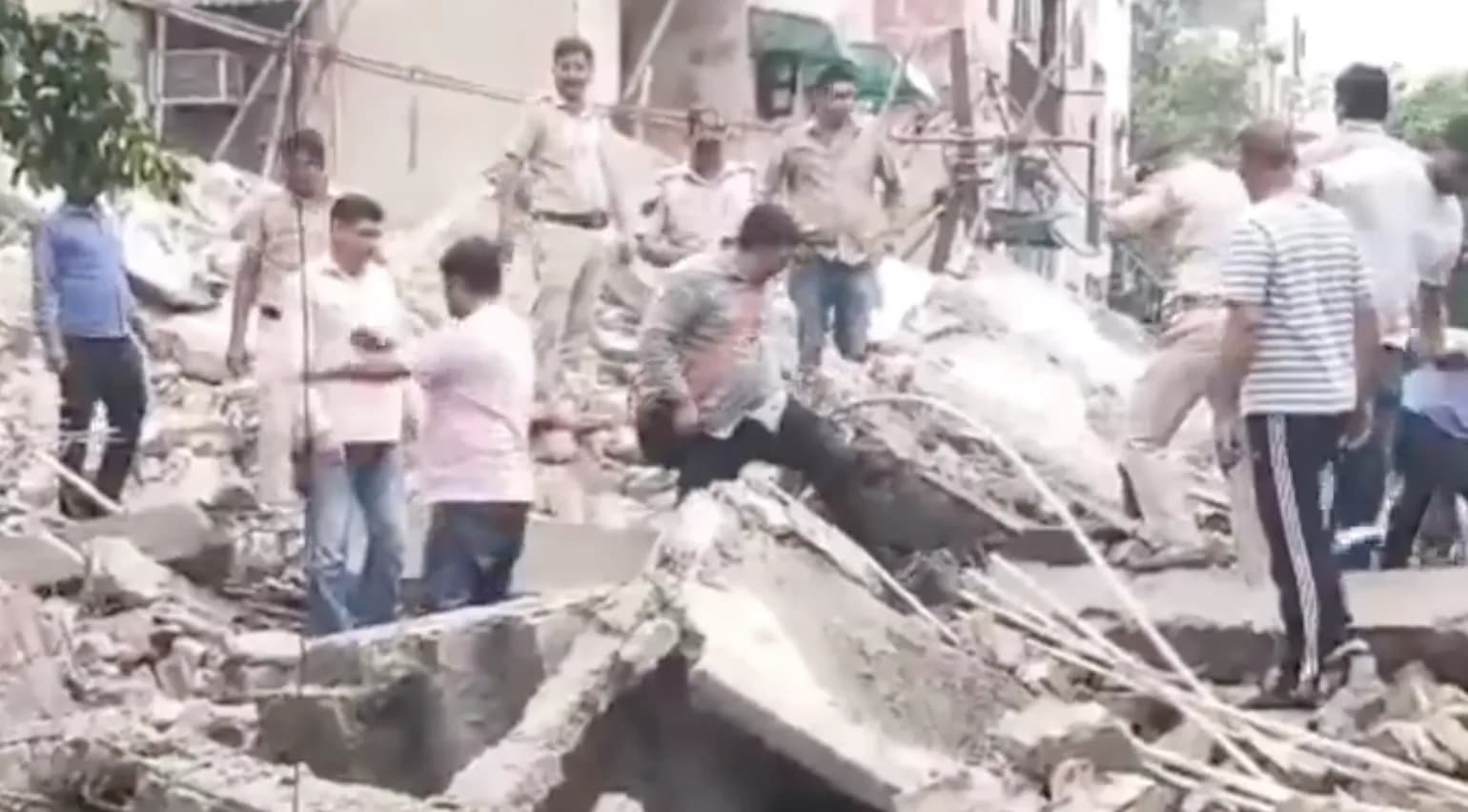 Delhi building collapse: Several feared trapped in Rohini
